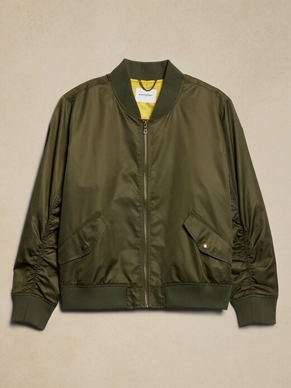 Banana Republic Olive Bomber Jacket Size Large